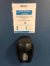Hand sanitizer stations have been installed all over the campus.