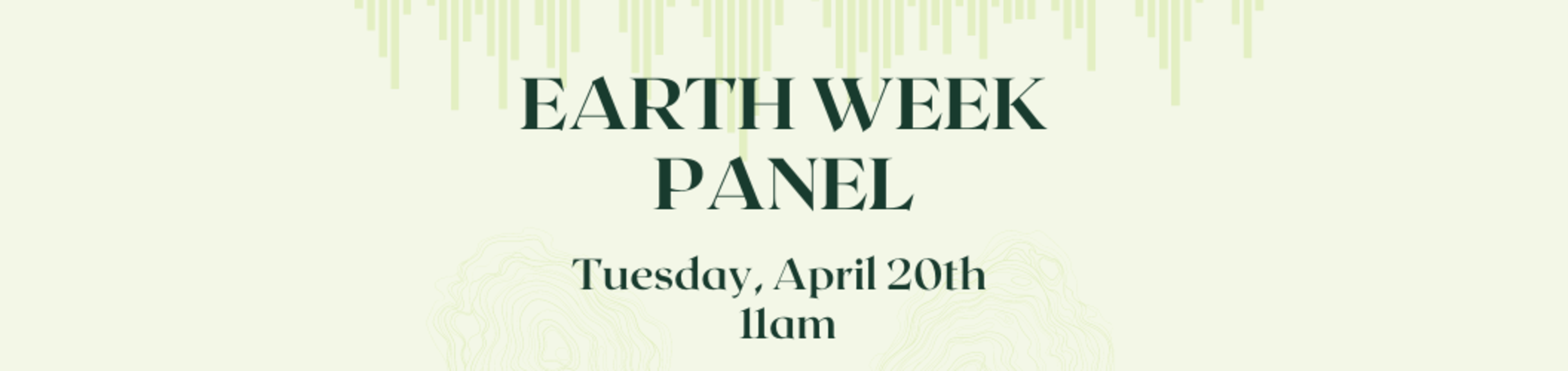 Earth Week Panel 