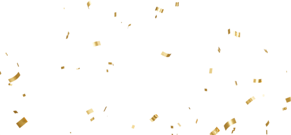 gold confetti