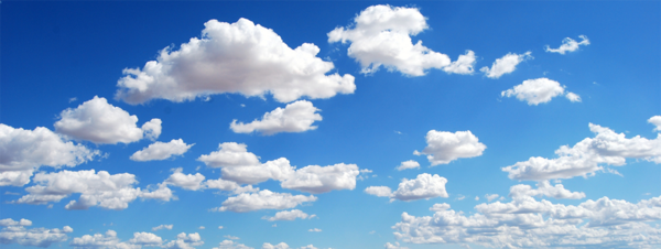 Clouds with blue sky