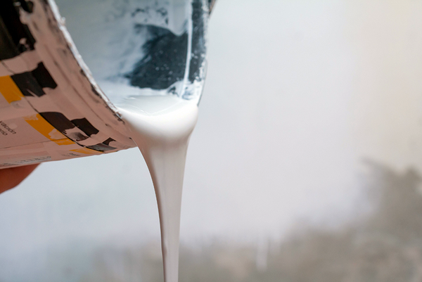 Paint dripping out of can